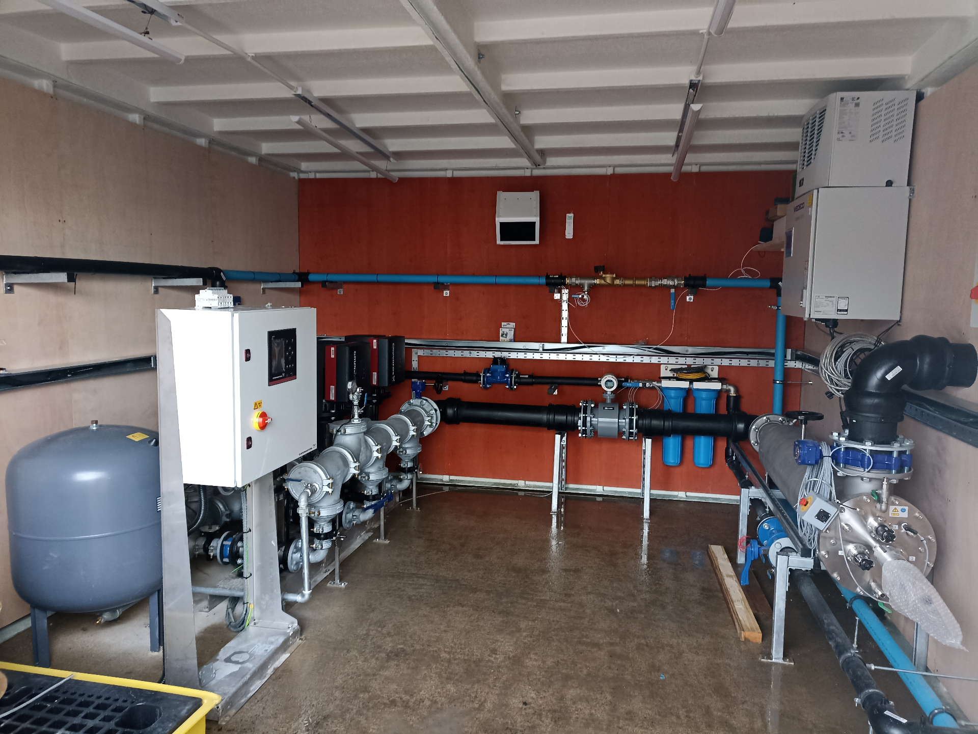Control room pump system