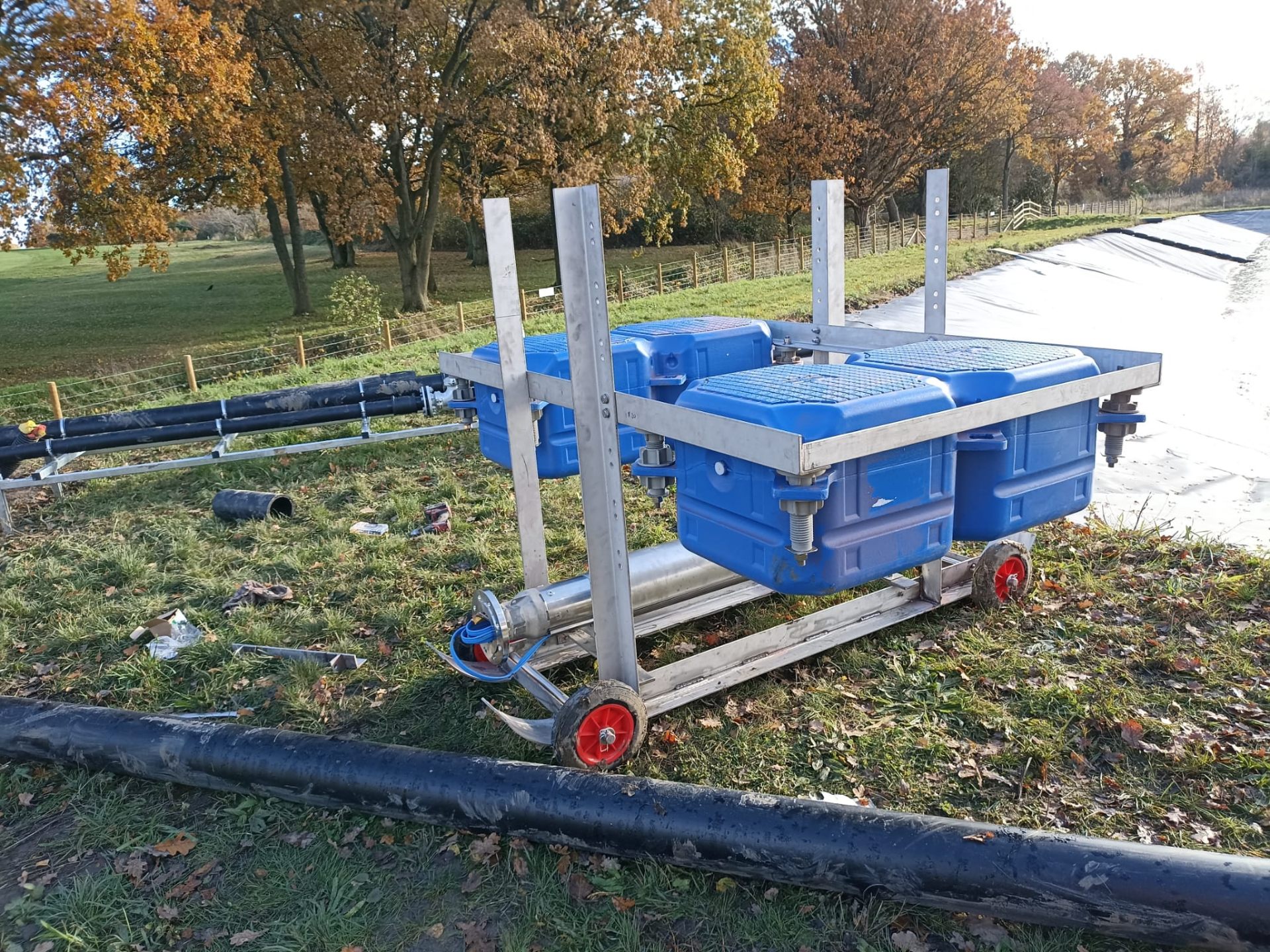 Mobile pump unit on-site